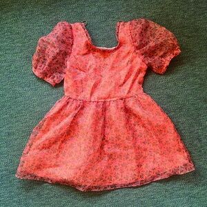 NEW Lost + Wander Venus Rising Floral Organza Mini Dress